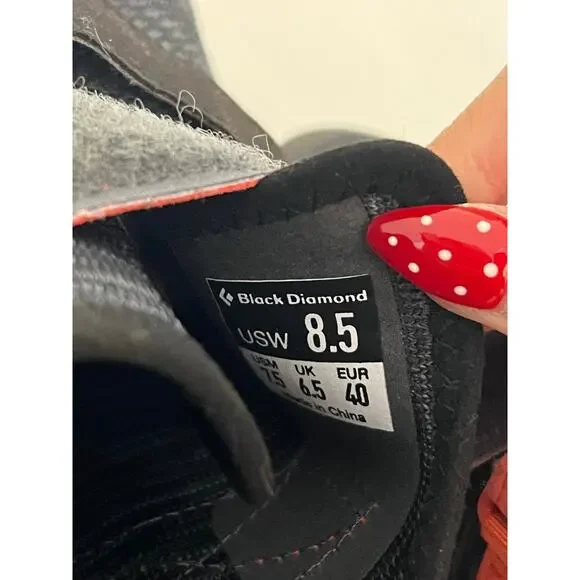 Black Diamond Women's Sneakers - Black and Red - Picture 12 of 12